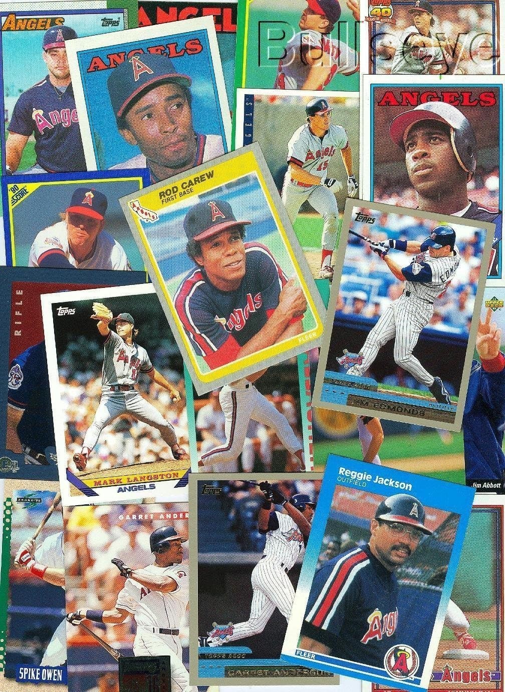 100 Caifornia Angels Baseball Cards over 25 Years Old – FROM OUR OVERSTOCK