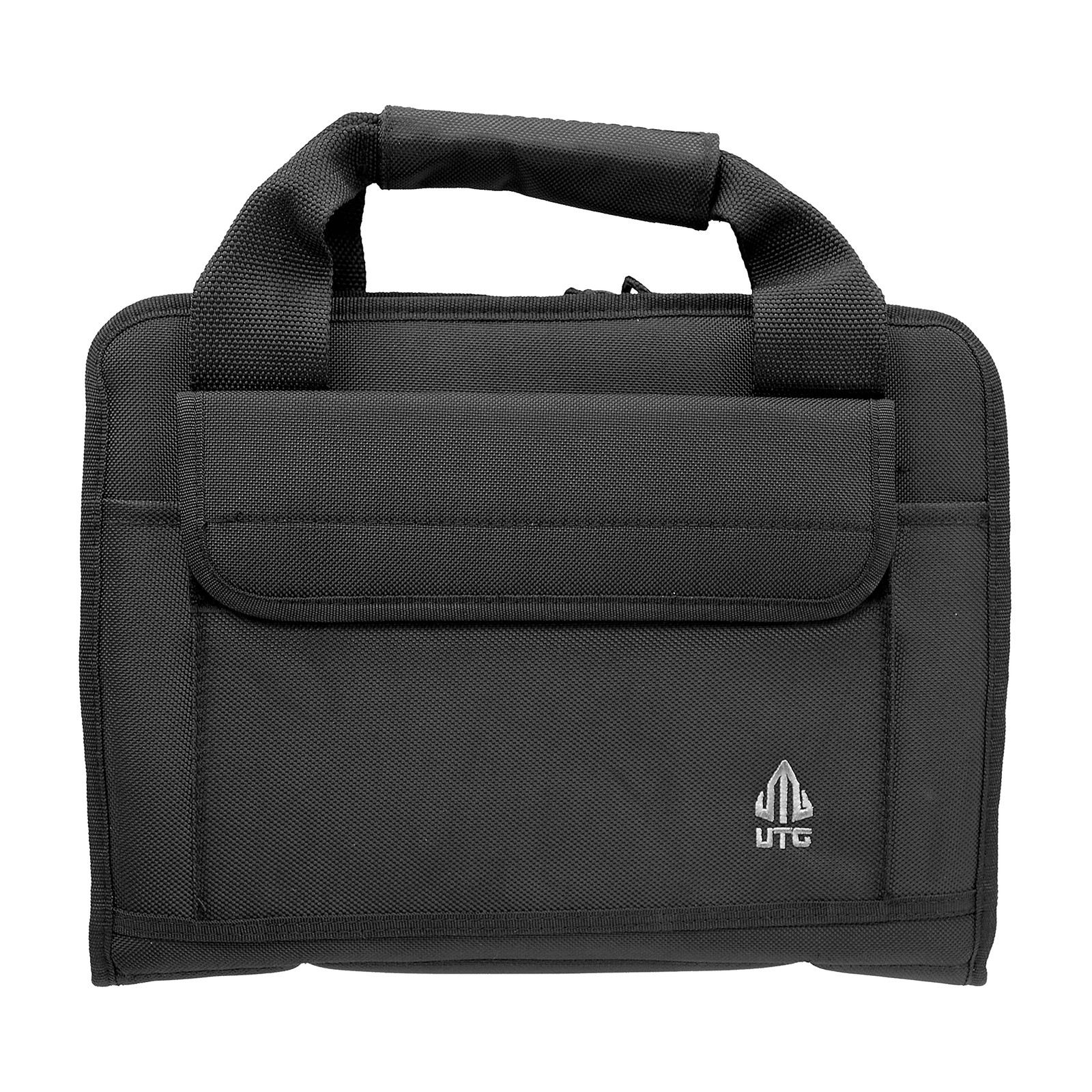 UTG Deluxe Single Pistol Case, Black, Size: Length 11″ x Height 8″