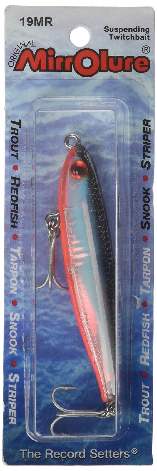 MirrOLure Mirrominnow Twitchbait 19MR-808 – 3.25″, 3/8oz, Bk/Org/Silver