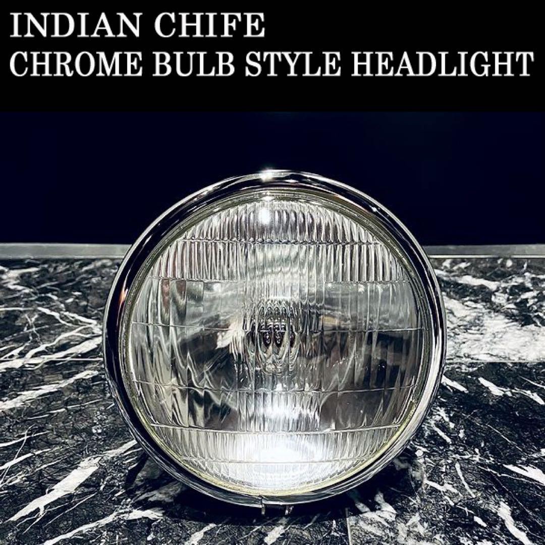 Indian Chief Vintage Chrome Headlight Bike 1947
