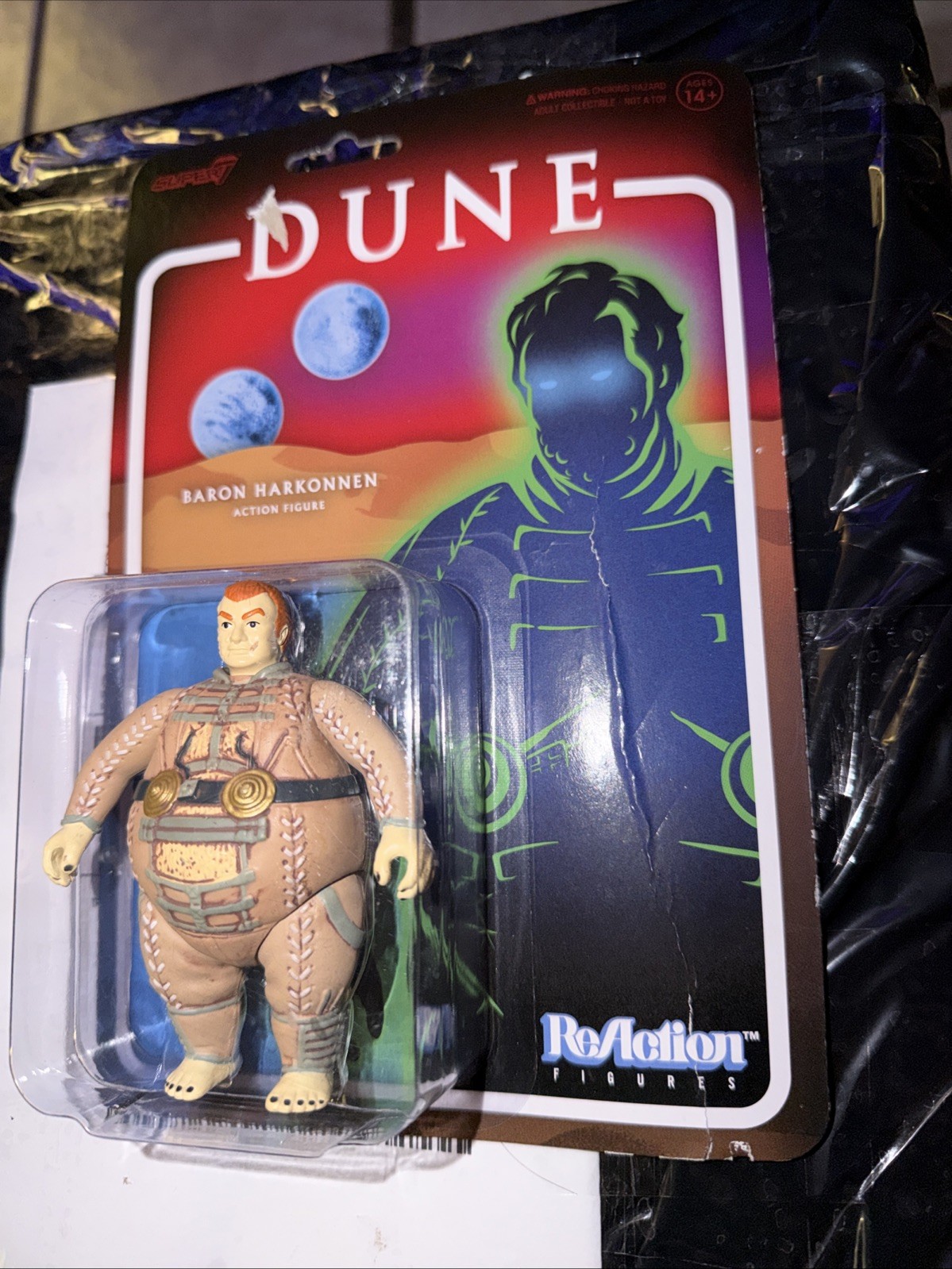 Baron Harkonnen Dune Super 7 Reaction Action Figure