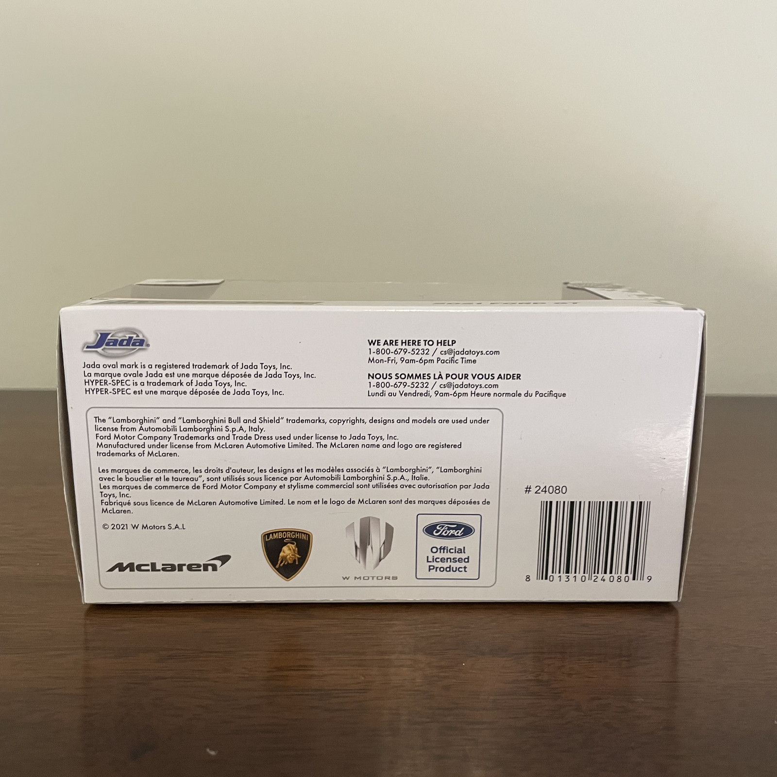 1:43 2021 Ford GT Jada Hyper-Spec White Diecast New In Box #24080