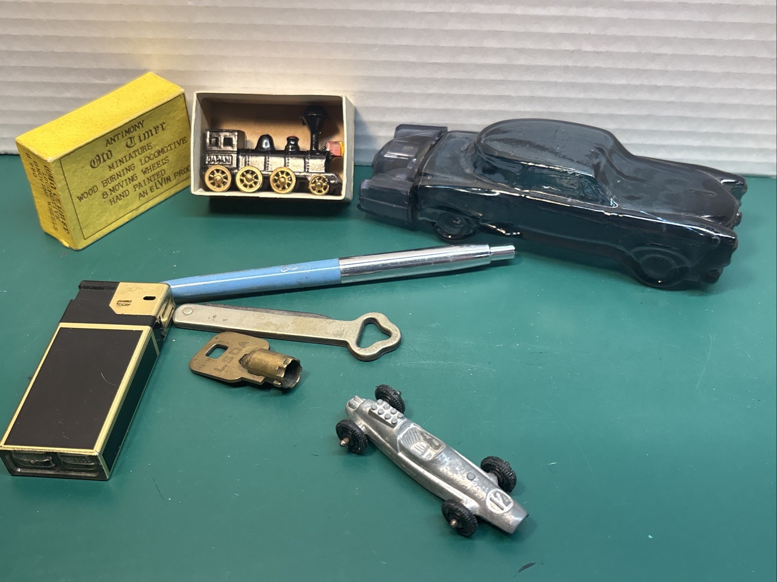 Junk Drawer Lot of Items Miscellaneous Items Train Car Lighter Pen