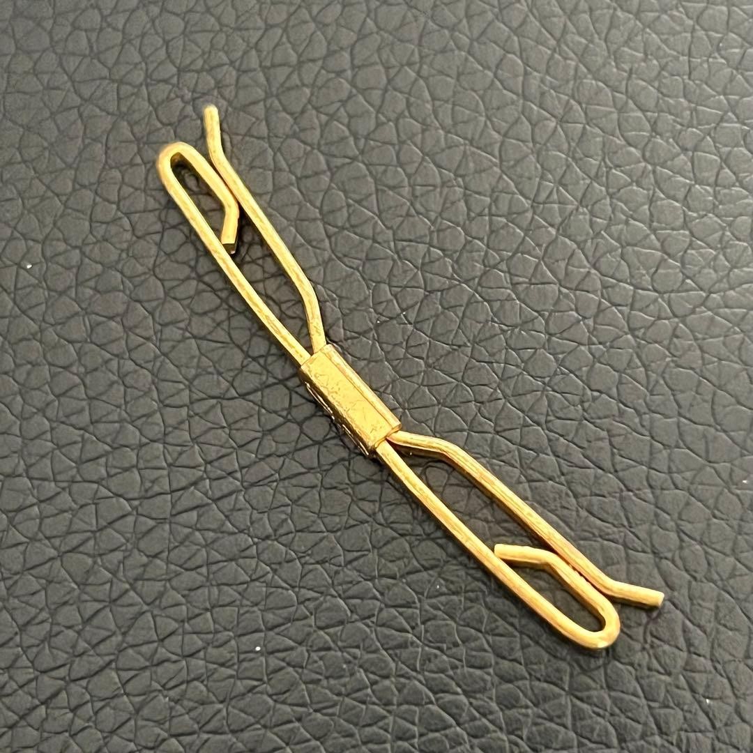 No-brand short collar pin color bar color clip vintage gold