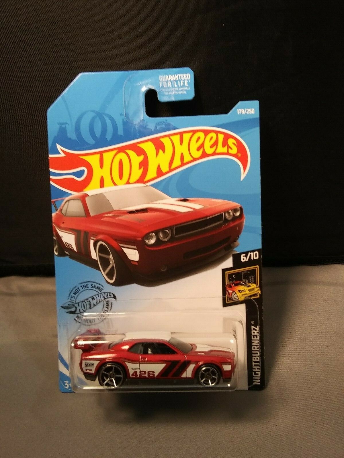 Hot Wheels Dodge Challenger Drift Car Nightburnerz Series #6/10 Red Diecast