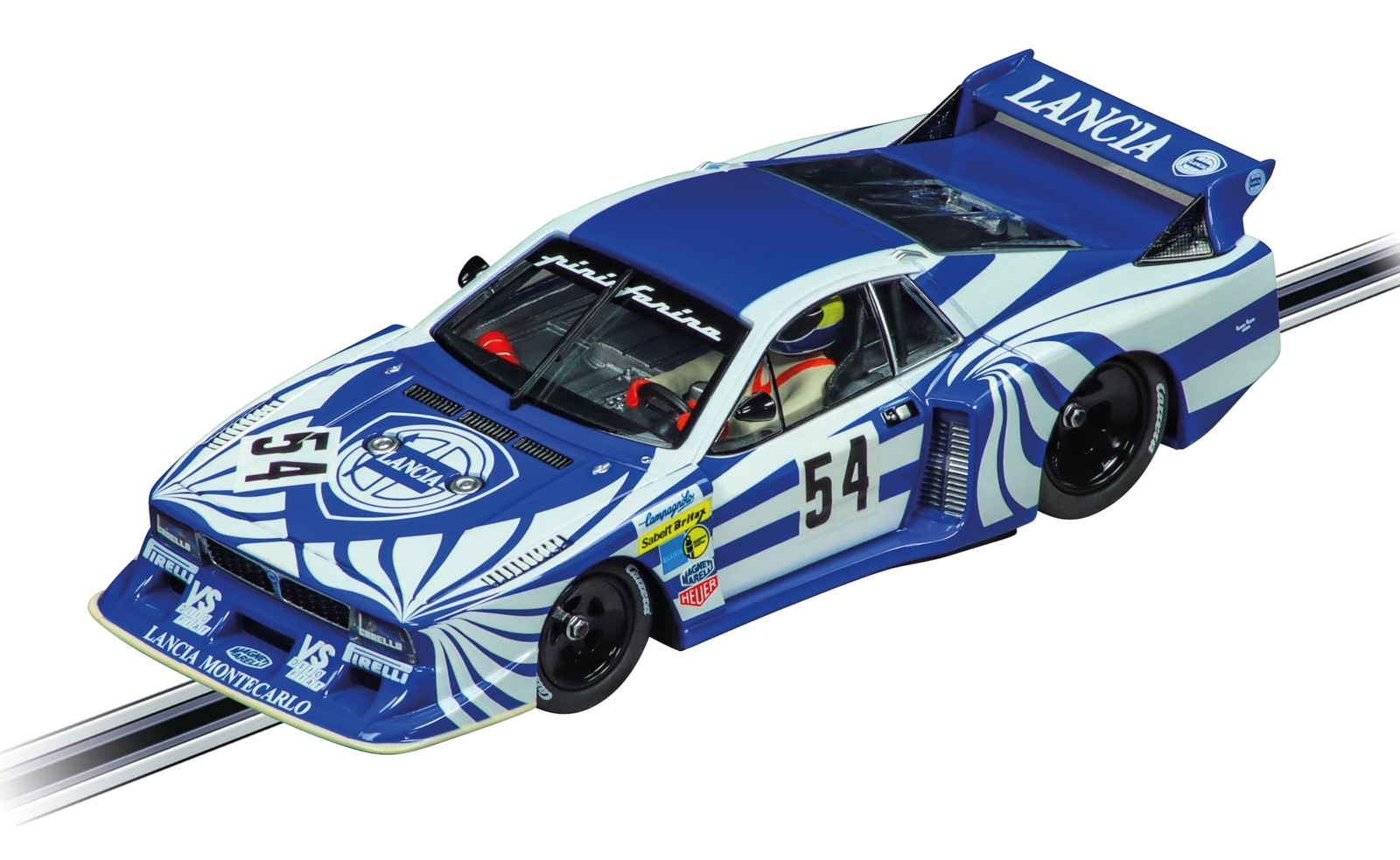 **Carrera Lancia Beta Montecarlo Turbo No54 1:32 Evolution Slot Car Silverstone