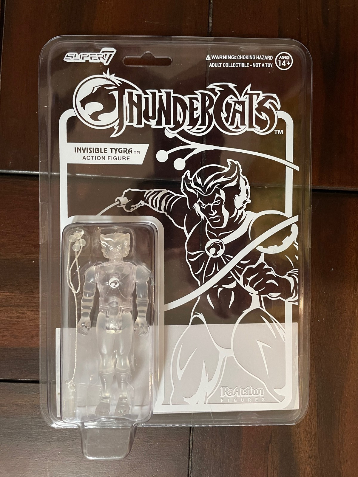 Invisible Tygra Clear Variant Thundercats Super7 Action Figure NEW