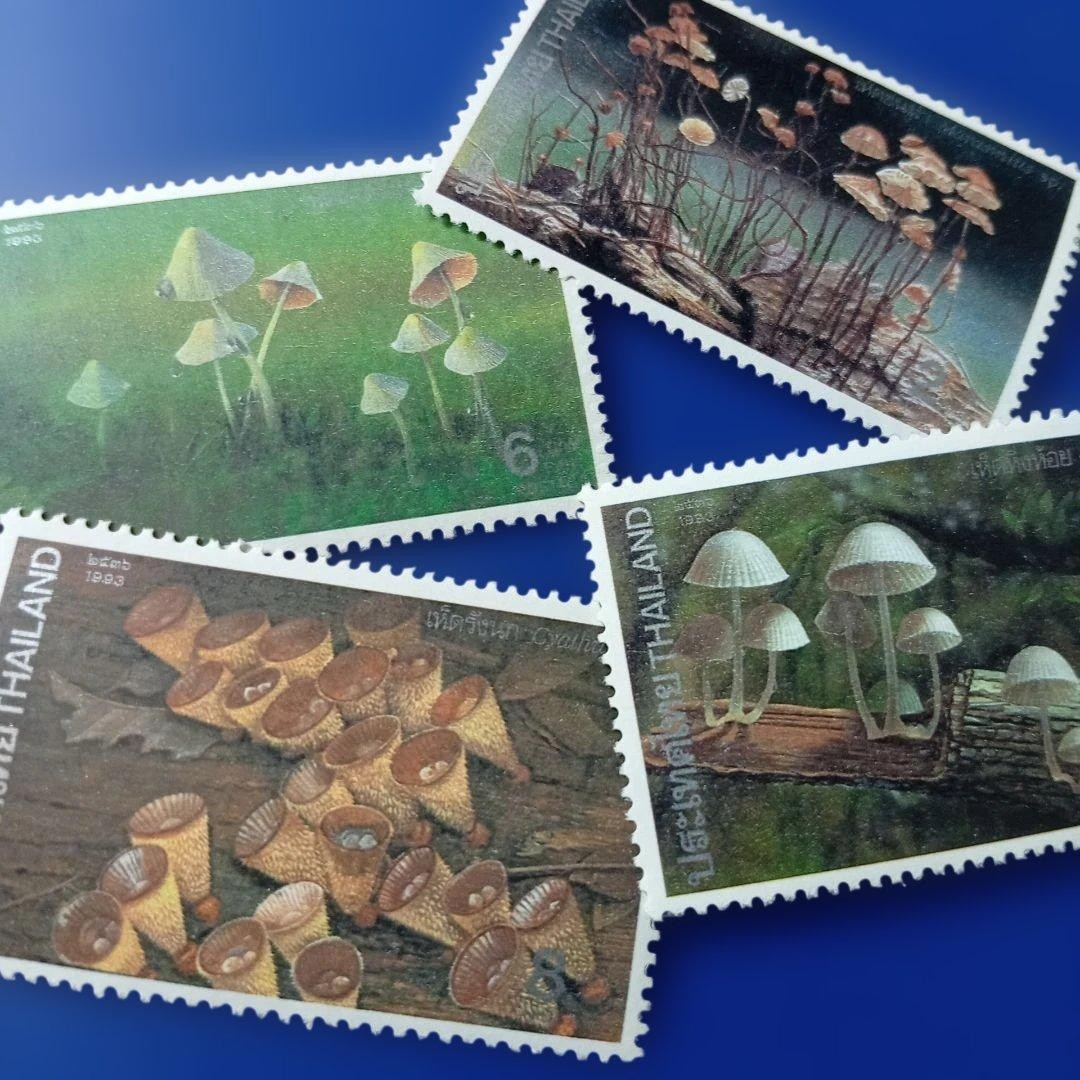 Foreign Stamp Thailand 1993 Natural Environment Protection Mushroom 4V