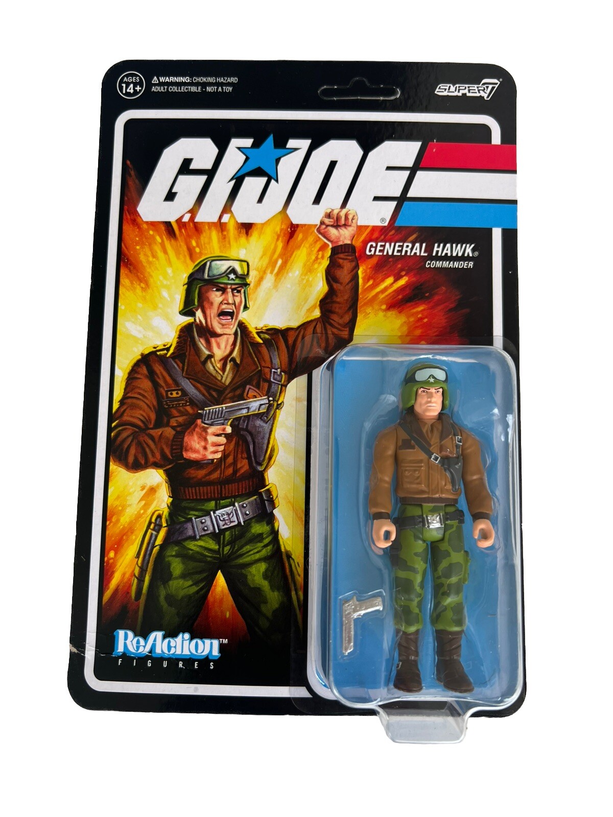 General Hawk G.I. Joe Super 7 Reaction Action Figure