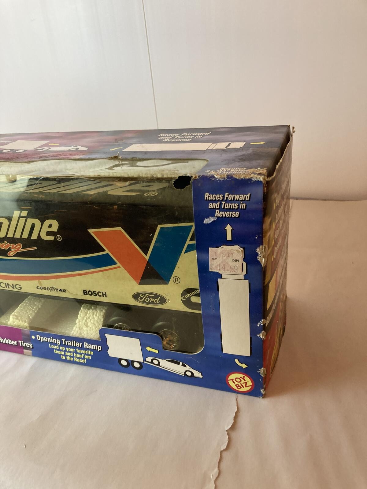 NASCAR Valvoline Radio-Control Racing Hauler Trailer in Box
