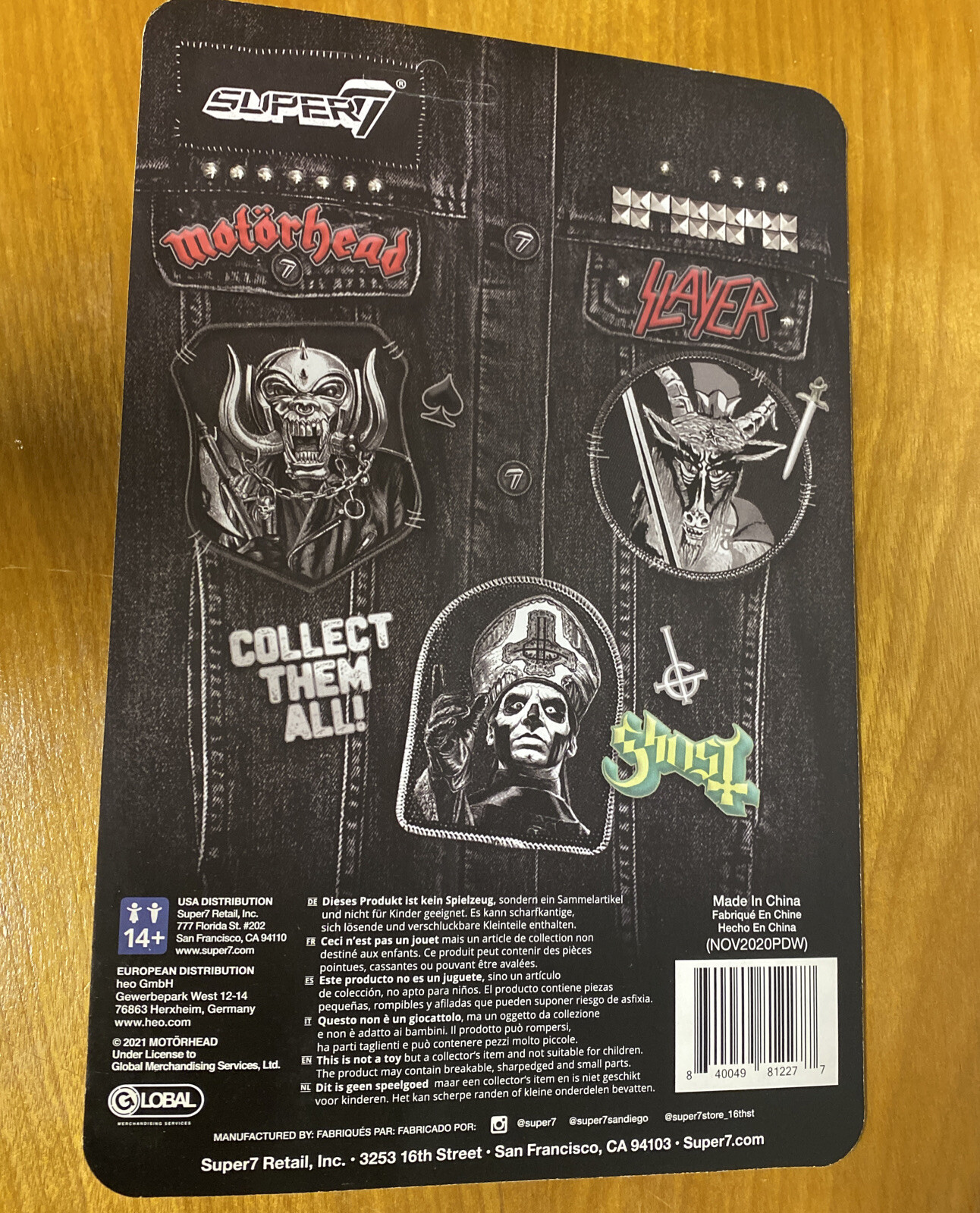 Motorhead War-Pig Japanese Chrome Super 7 Reaction Figure New