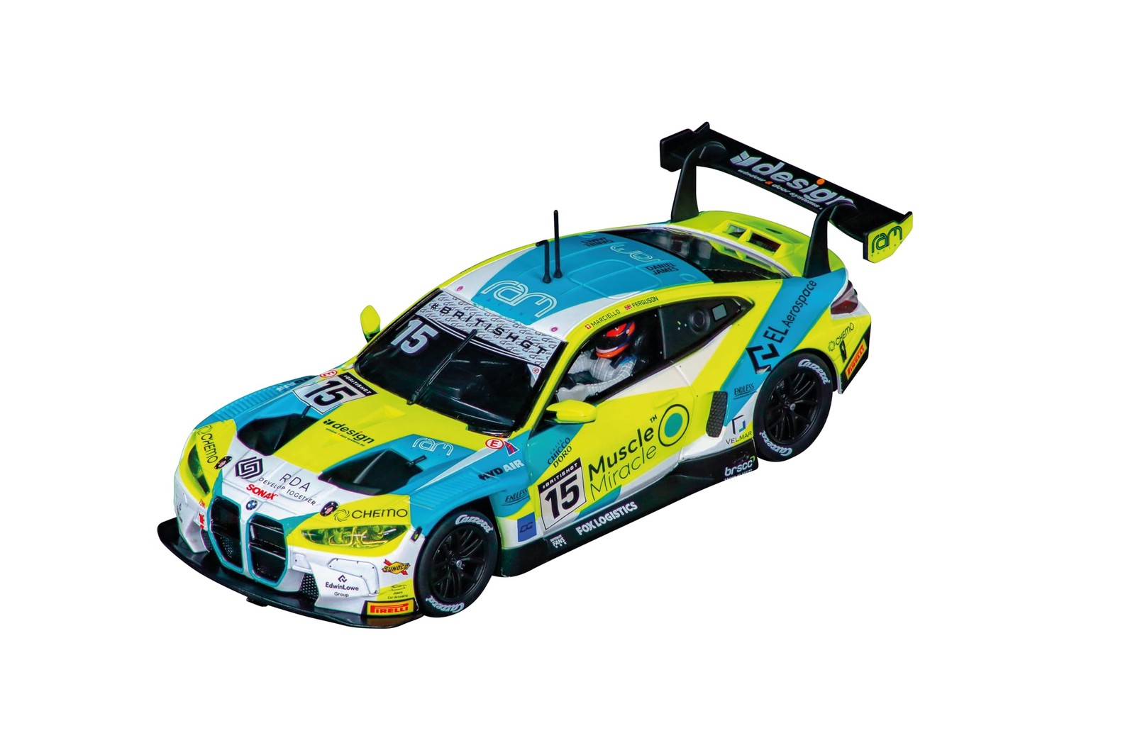 Carrera 32078 BMW M4 GT3 RAM Racing No.15 British GT 2024 1:32 Digital Slot Car