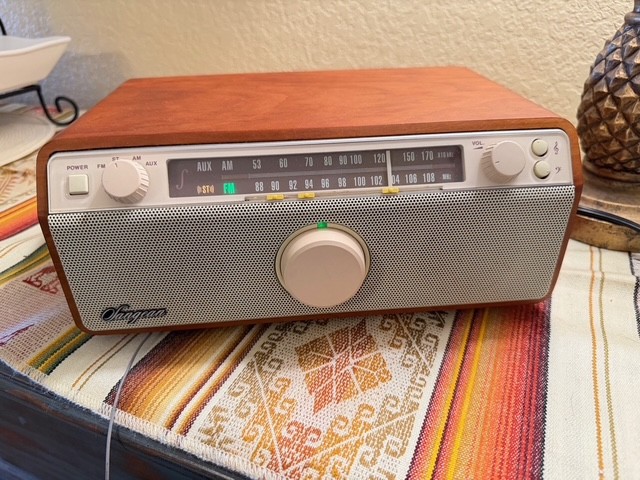 Sangean WR-12 AM/FM/Aux-In Stereo Analog Wooden Cabinet Radio (Walnut)
